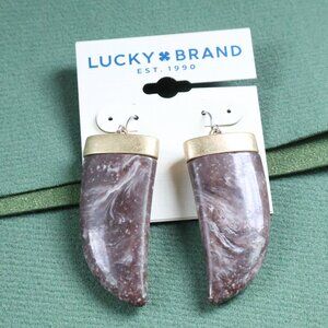 Lucky Brand Boho Chic Statement Earrings Unique Fashion Jewelry New